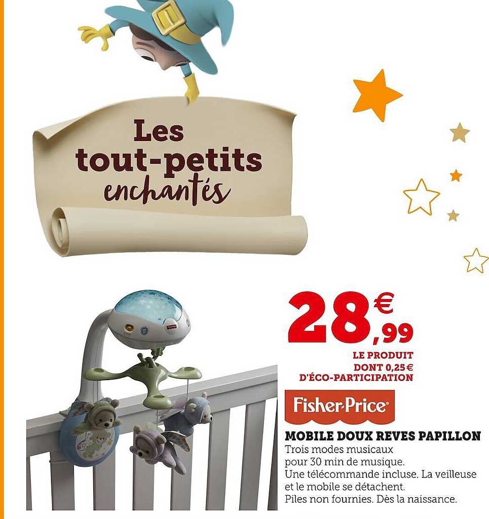 fisher-price mobile doux rêves papillon