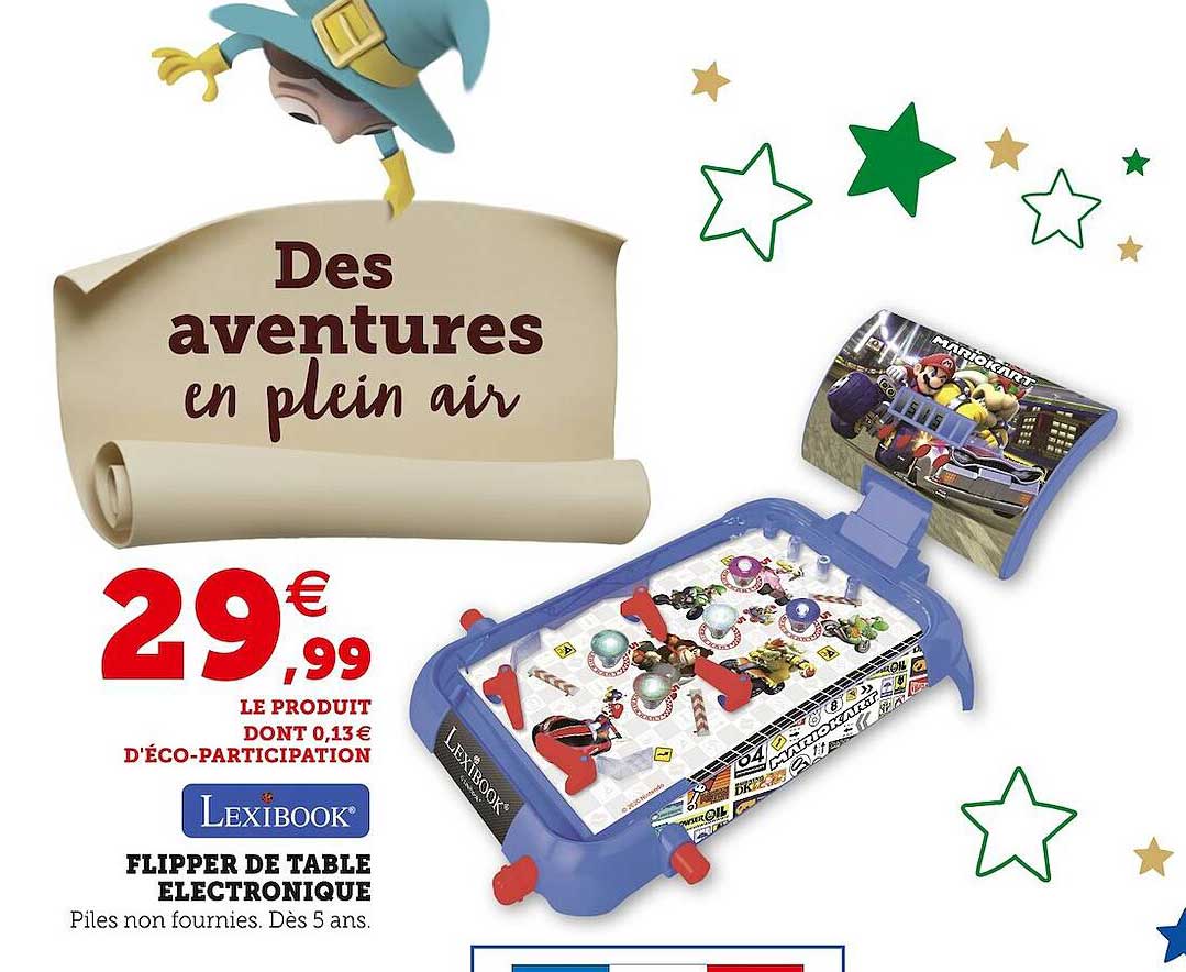 flipper de table électronique lexibook