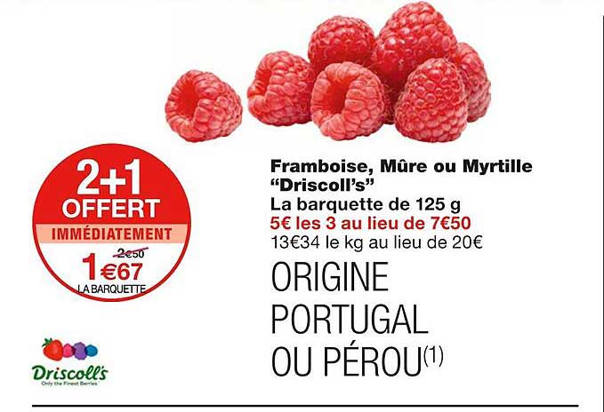 Framboise, Mûre Ou Myrtille "driscoll's"