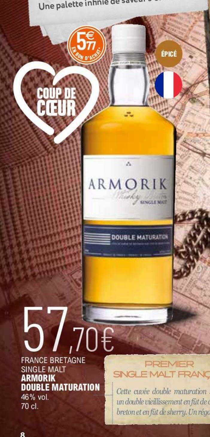 france bretagne single malt armorik double maturation 46% vol.
