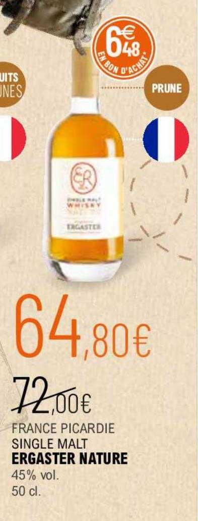 france picardie single malt ergaster nature 45% vol.