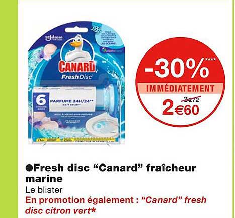 fresh disc "canard" fraîcheur marine