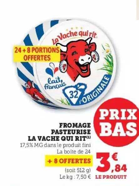 fromage pasteurisé la vache qui rit