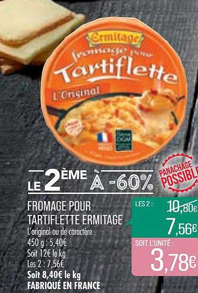 Fromage Pour Tartiflette Ermitage