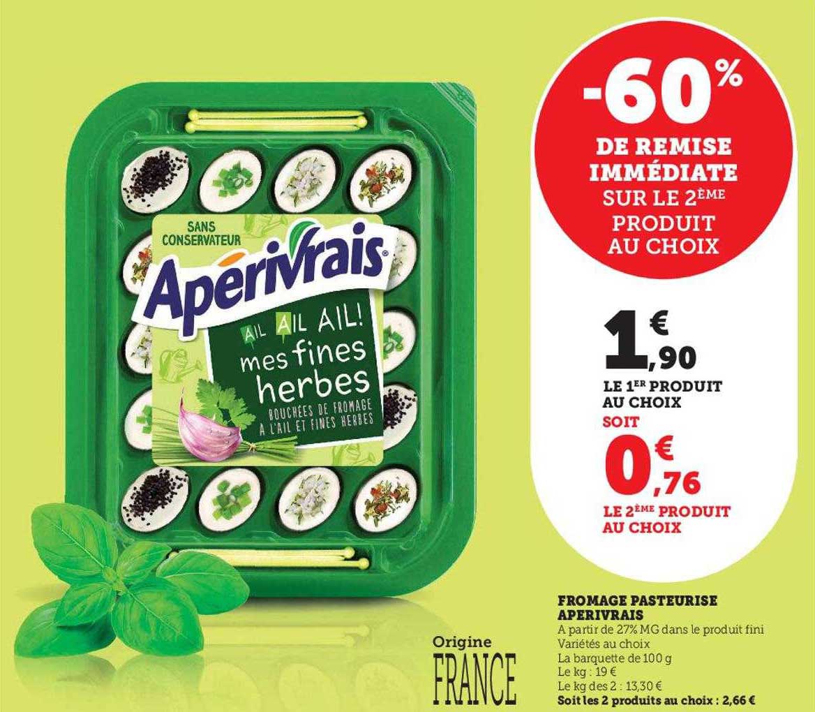 Fromge Pasteurisé Apérivrais