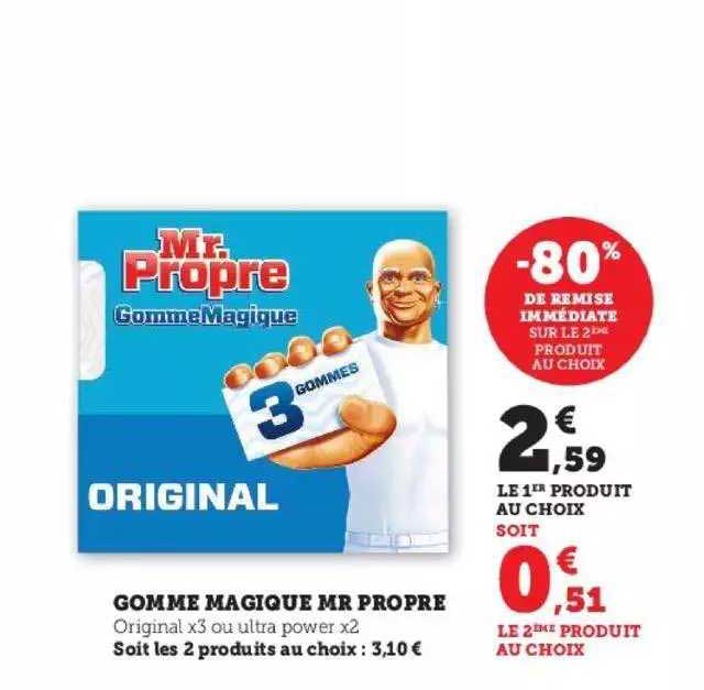 gomme magique mr propre