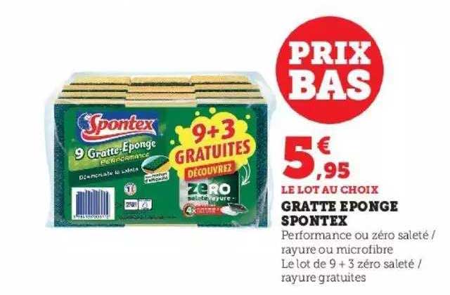 gratte éponge spontex