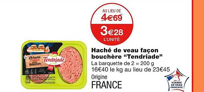 haché de veau façon bouchère "tendriade"