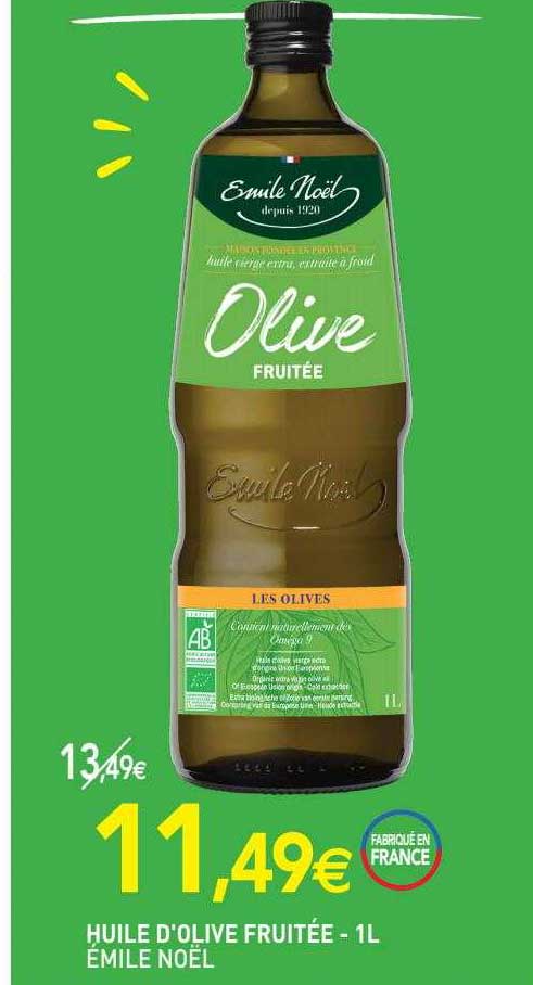 Huile D'olive Fruitée émile Noël
