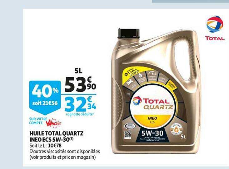 huile total quartz ineo ecs 5w30