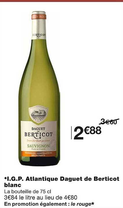 igp atlantique daguet de berticot blanc