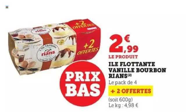 île flottante vanille bourbon rians
