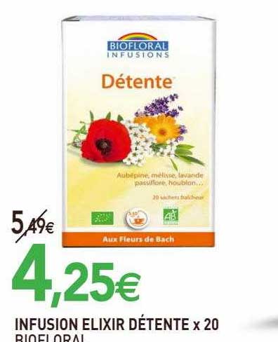 infusion elixir détente biofloral
