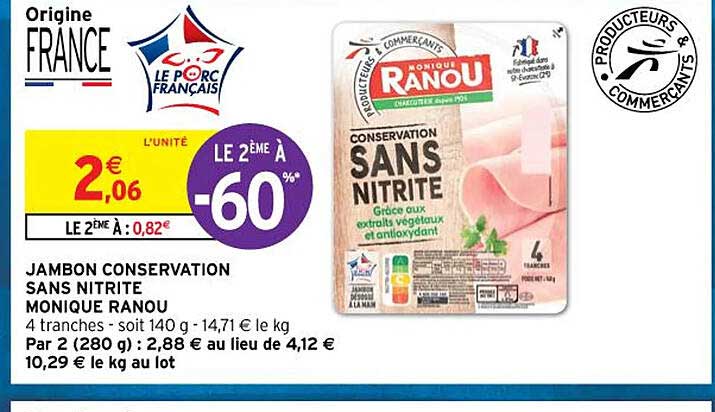 jambon conservation sans nitrite monique ranou