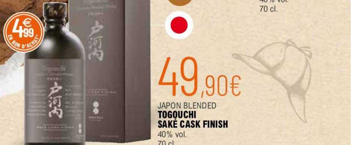 japon blended togouchi saké cask finish 40% vol.