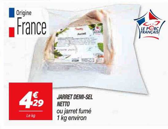 jarret demi-sel netto