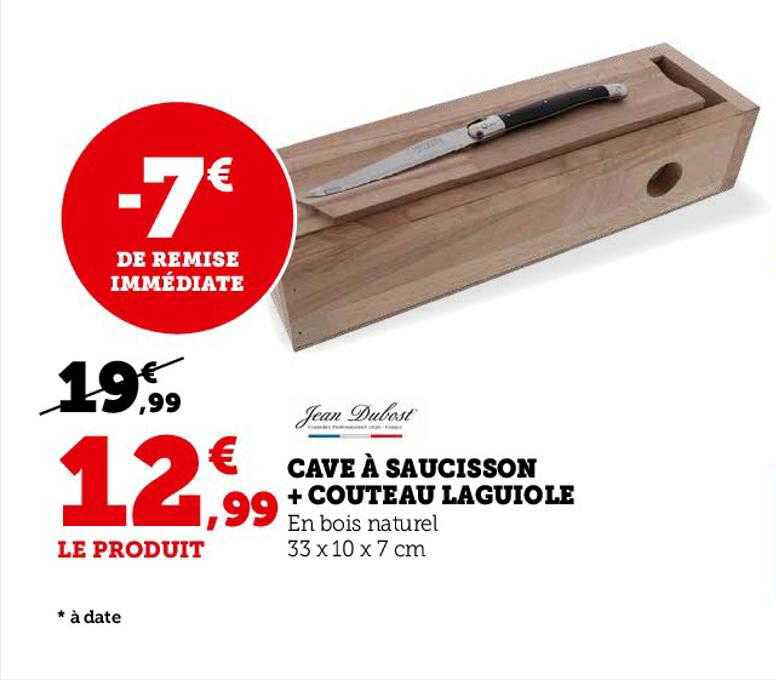 jean dubost cave à saucisson + couteau laguiole