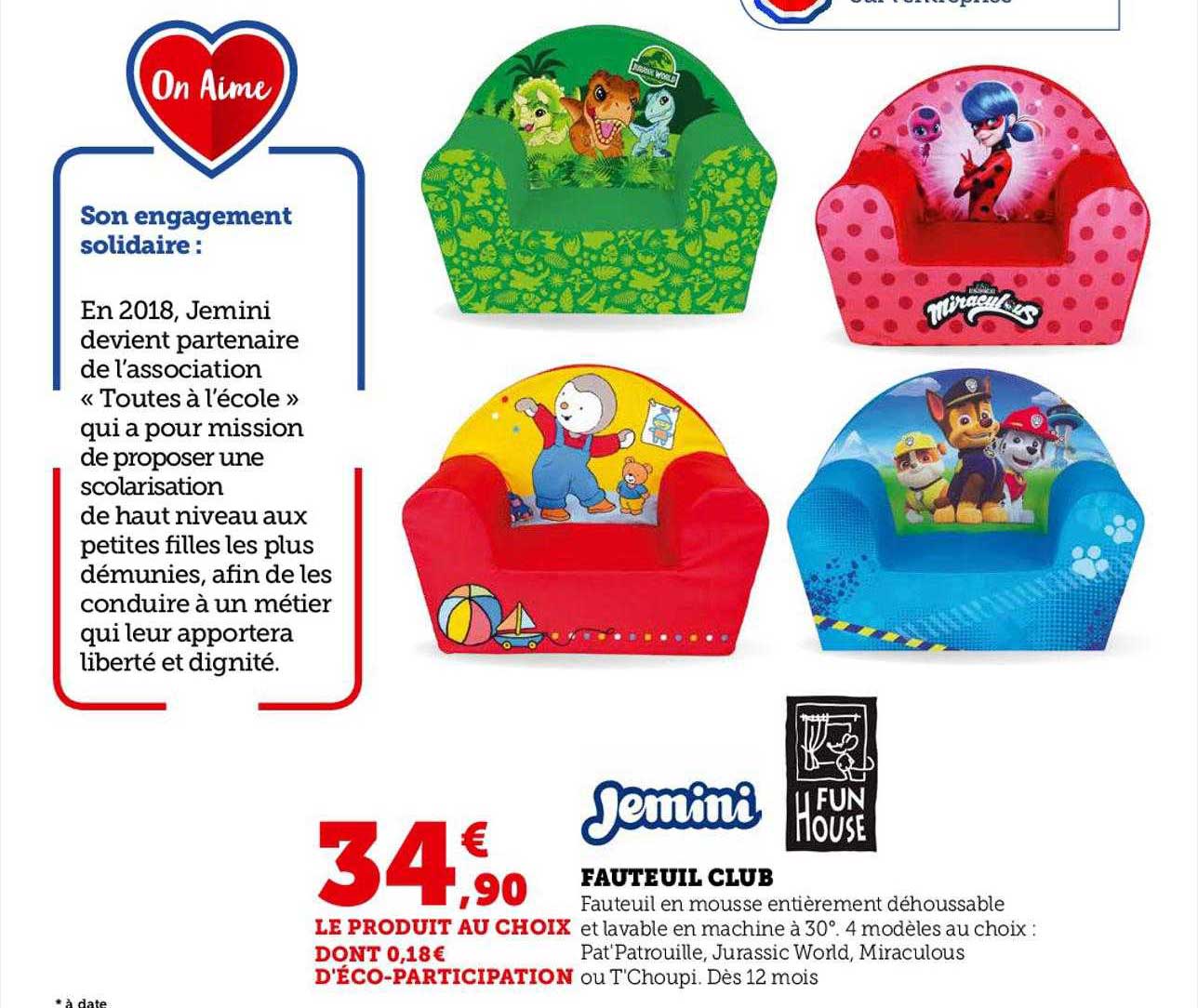 jemini fauteuil club