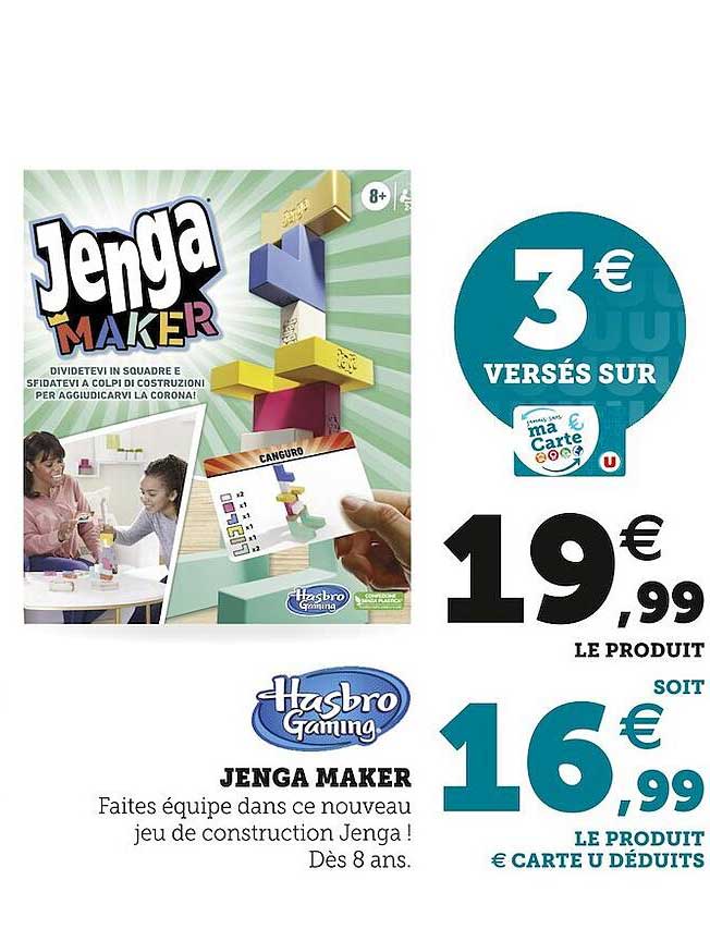 jenga maker hasbro gaming