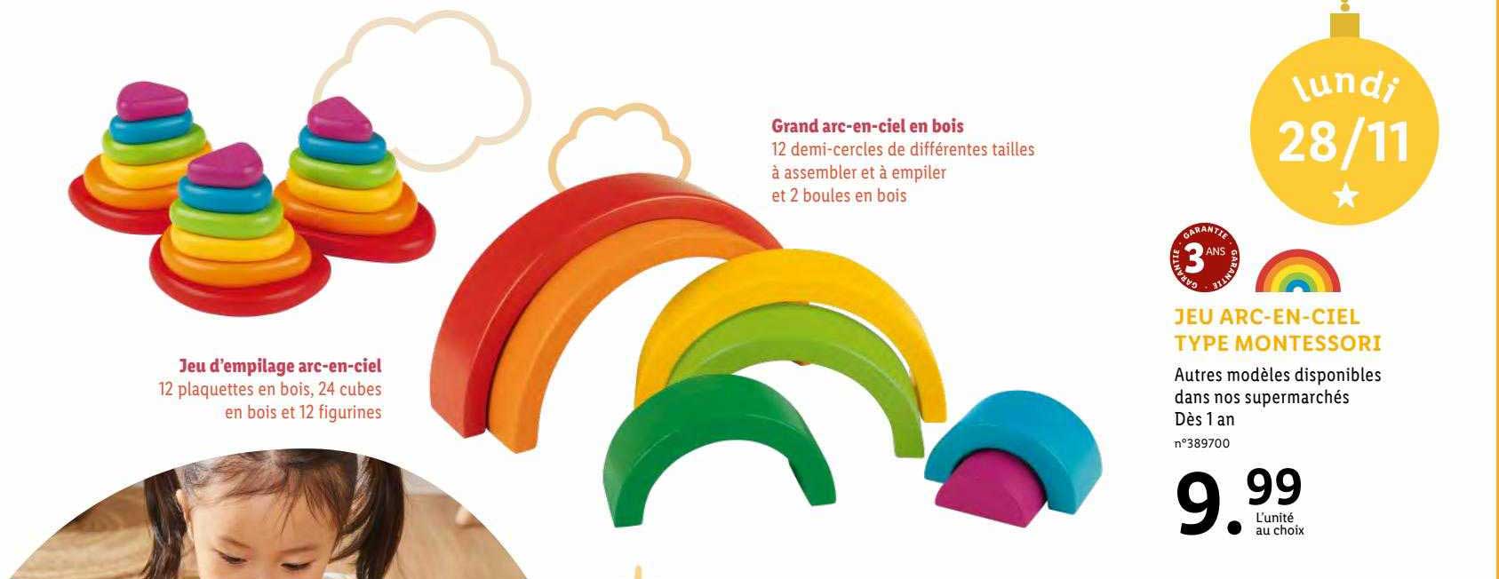 jeu arc-en-ciel type montessori