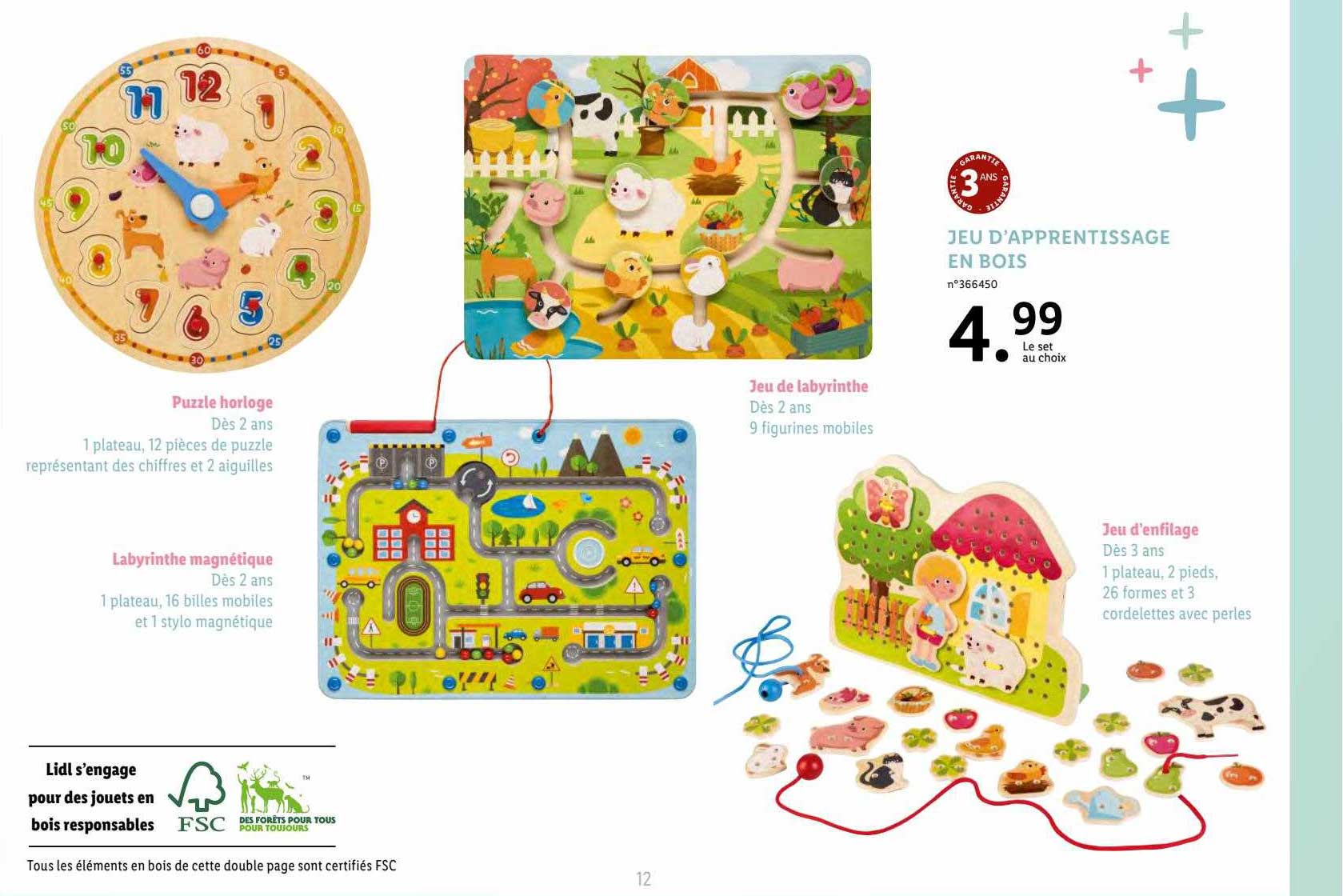 jeu d'apprentissage en bois