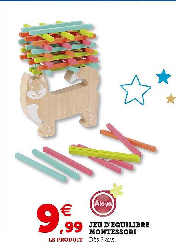 jeu d'équilibre montessori aloya