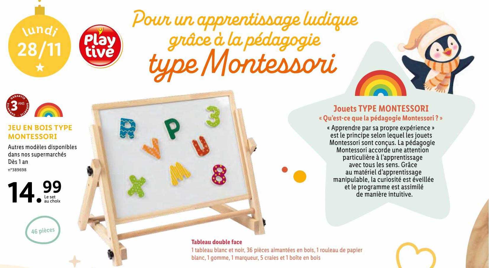 jeu en bois type montessori