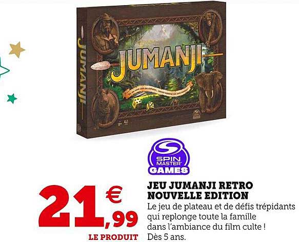 jeu jumanji retro nouvelle édition