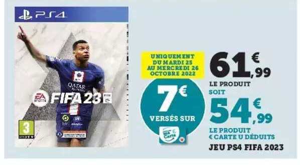 jeu ps4 fifa 2023