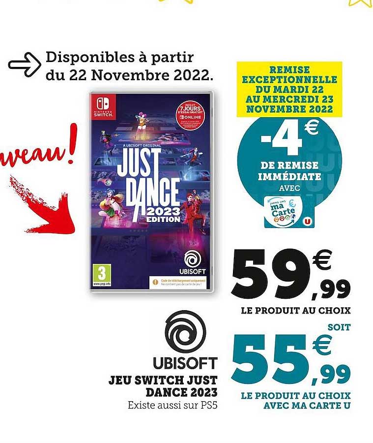jeu switch just dance 2023 ubisoft