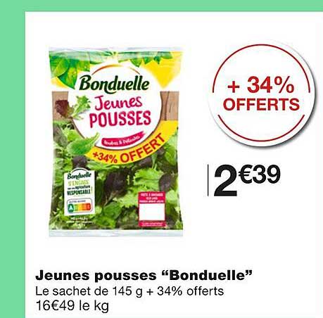 jeunes pousses "bonduelle"