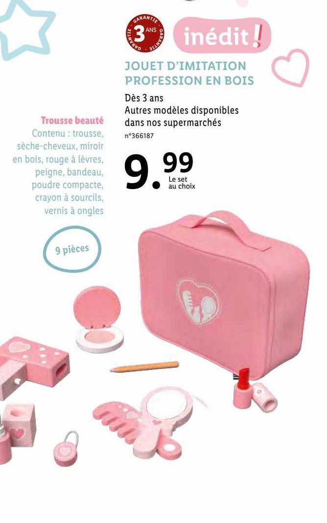 jouet d'imitation profession en bois