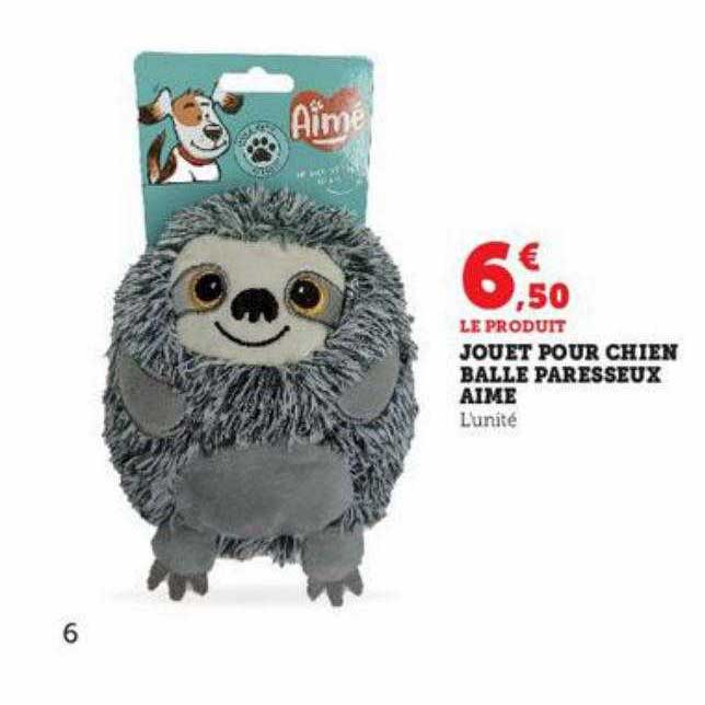 jouet pour chien balle paresseux aimé