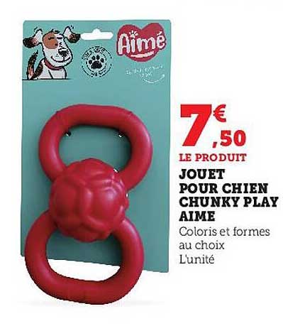 jouet pour chien chunky play aimé