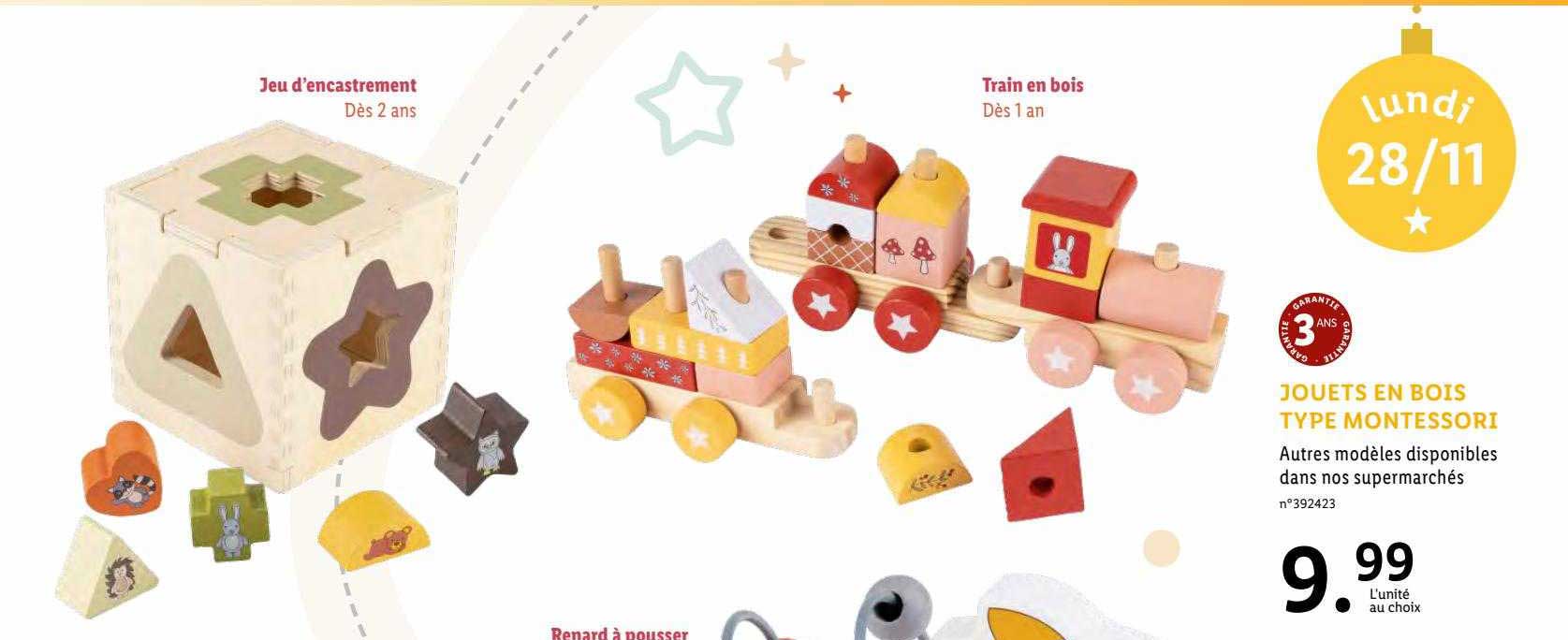 jouets en bois type montessori
