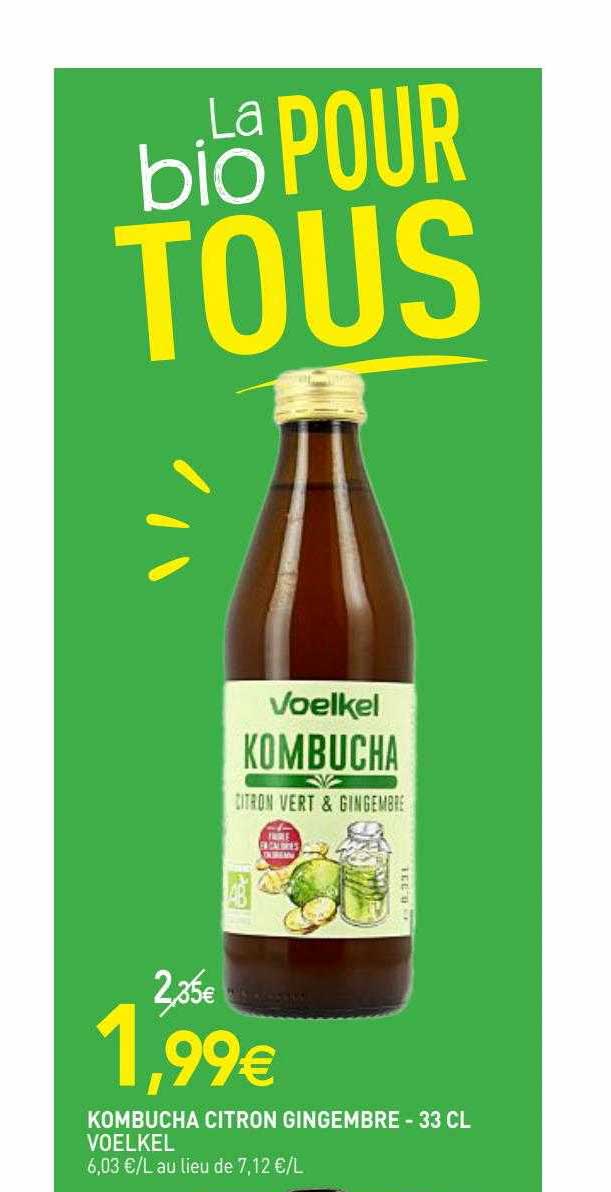 kombucha citron gingembre voelkel