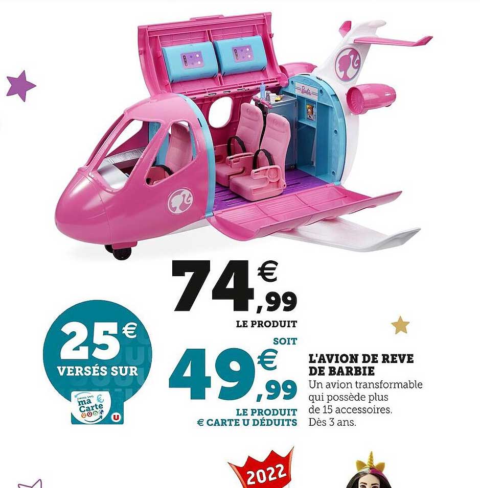 l'avion de rêve de barbie