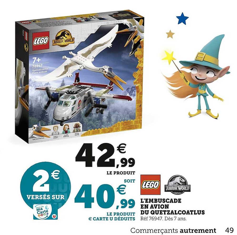 L'embuscade En Avion Du Quetzalcoatlus Lego Jurassic World