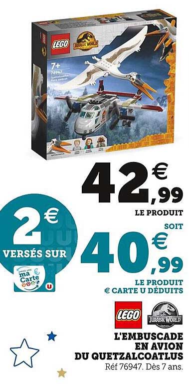 l'embuscade en avion du quetzalcoatlus lego jurassic world