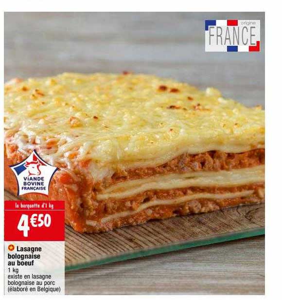 Lasagne Bolognaise Au Bœuf