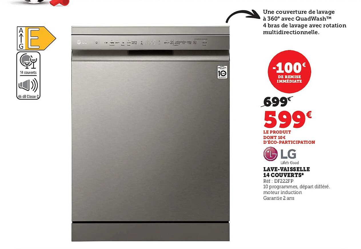 Lave-vaisselle 14 Couverts Lg