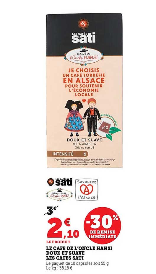 le café de l'oncle hansi doux et suave les cafés sati