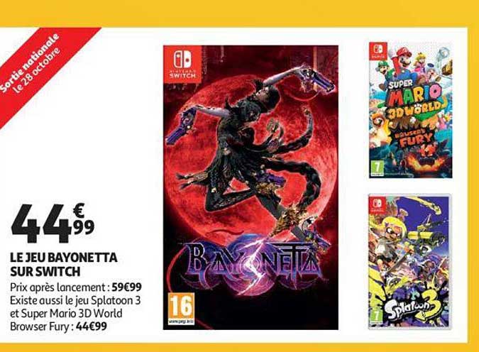 le jeu bayonetta sur switch