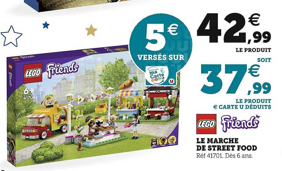 le marche de street food lego friends