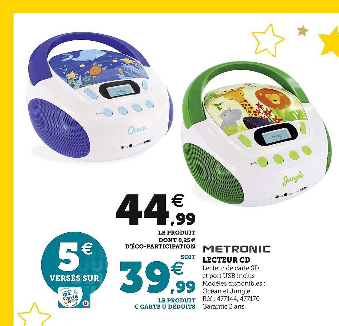 lecteur cd metronic