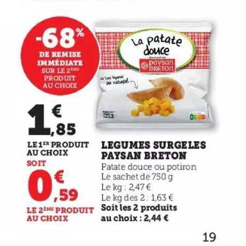 légumes surgelés paysan breton