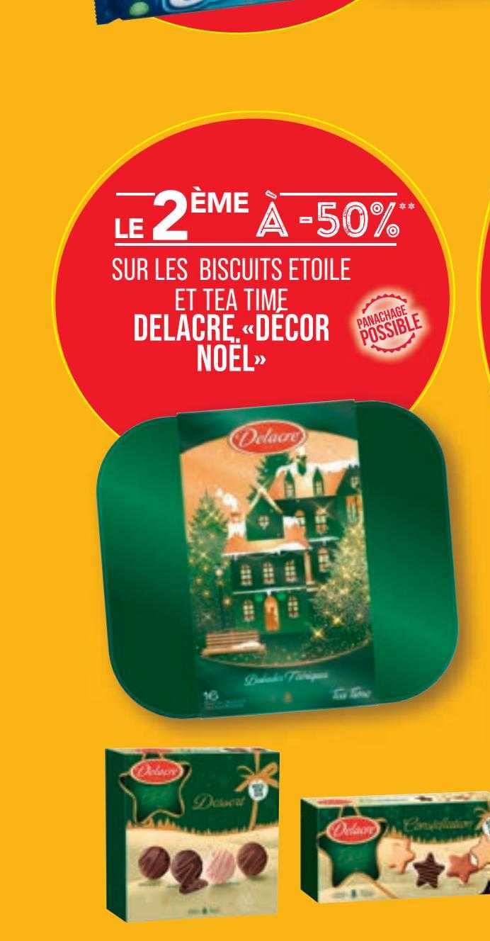 Les Biscuits étoile Et Tea Time Delacre «décor Noël »