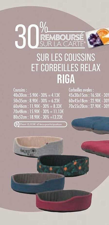 les coussins et corbeilles relax riga