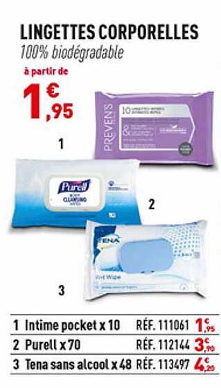 lingettes corporelles
