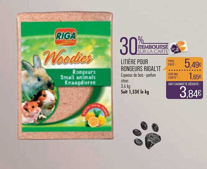 litière pour rongeurs rigal'it